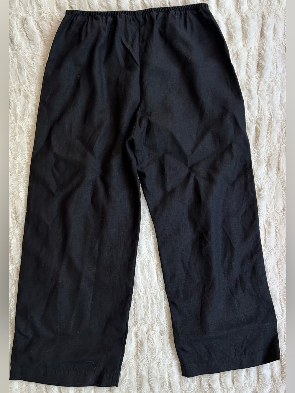 New Donni Linen Crop Stripe Pant in Jet - Picture 10 of 10